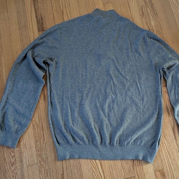 Armani Exchange Men's Zip Up Gray Sweater - Picture 5 of 5